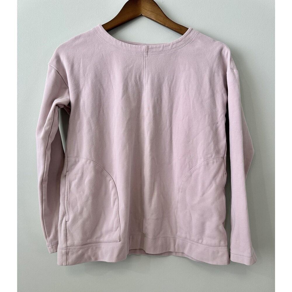 PureJill J Jill Pullover Sweatshirt Muted Pink Womens sz XS With pockets